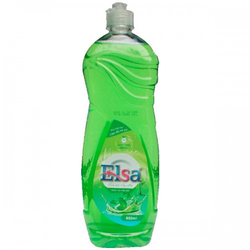 Nước rủa chén bát Elsa 800ml tinh chất bạc hà